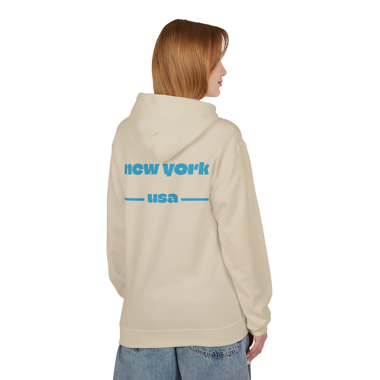 New York Star Hoodie, Fleece Sweatshirt, Casual Streetwear, Perfect Gift for Travelers, Cozy Hoodie, Summer Essential