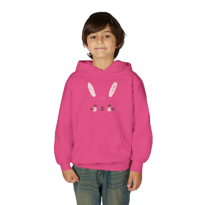 Cute Bunny Youth Hoodie - Perfect for  Spring Celebrations, Gift for Kids, Cozy Sweatshirt, Animal Lover Apparel