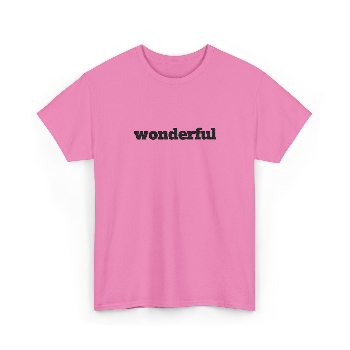 Wonderful Vibes  Heavy Cotton Tee, Casual Graphic Tee, Gift for Friends, Positive Affirmation Shirt, Everyday Wear, Birthday Gift