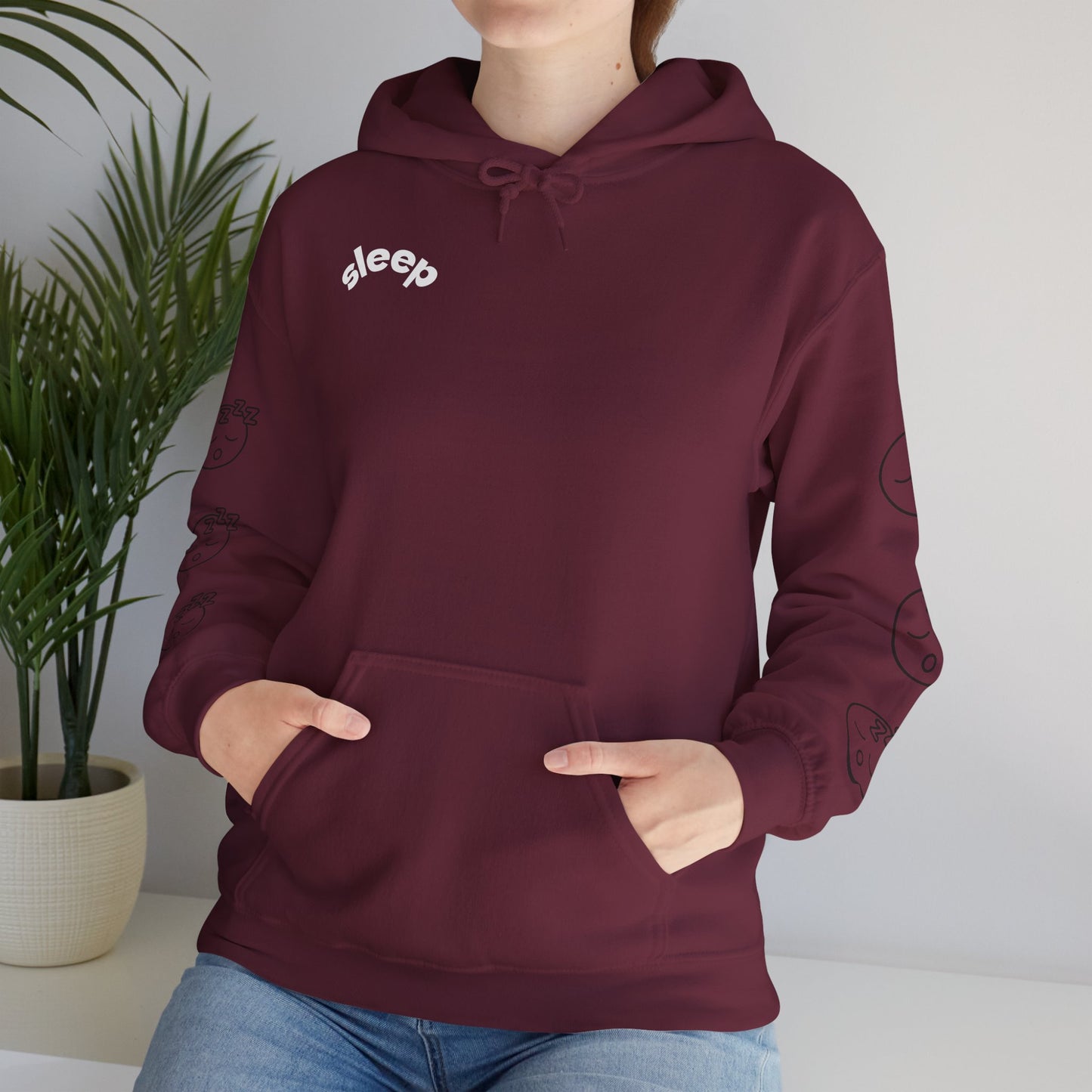 Cozy Sleepy Hoodie -  Heavy Blend™ Sweatshirt, Sleep Graphic, Cozy Gift, Chillwear, Relaxation Apparel, Dorm Essentials