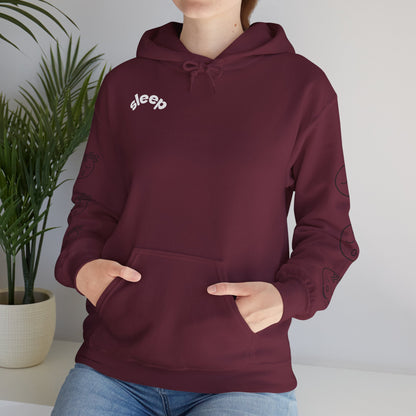 Cozy Sleepy Hoodie -  Heavy Blend™ Sweatshirt, Sleep Graphic, Cozy Gift, Chillwear, Relaxation Apparel, Dorm Essentials
