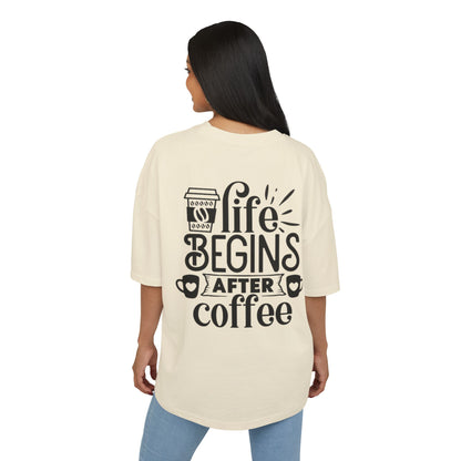Life Begins After Coffee Box Tee,  Graphic T-Shirt, Casual Coffee Lover Apparel, Gift for Coffee Enthusiasts, Comfortable [...]