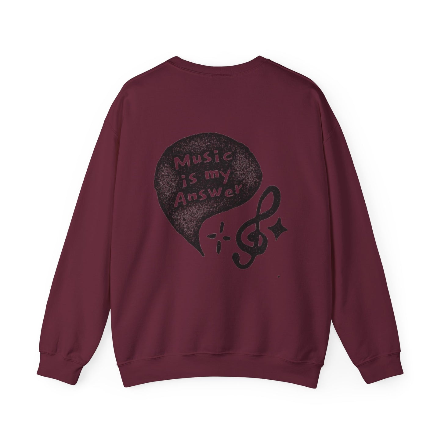 Musical Vibe Crewneck Sweatshirt, Perfect for Music Lovers, Gift, Cozy Style for Concerts, Casual Wear, Thoughtful Present