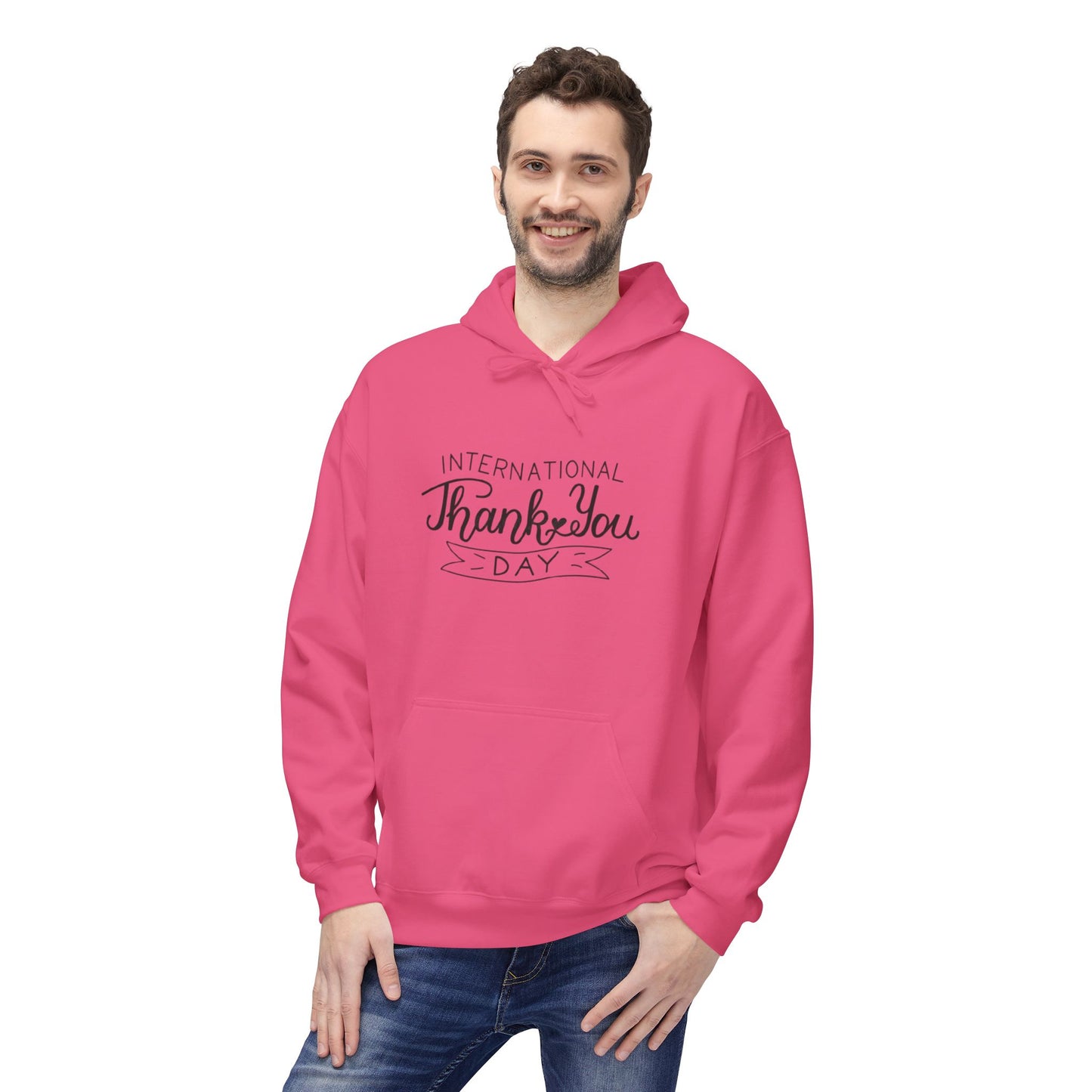 Thank You Day Hoodie | Fleece Sweatshirt, Gratitude Gift, Comfortable Layer, Easygoing Style, Perfect for Fall
