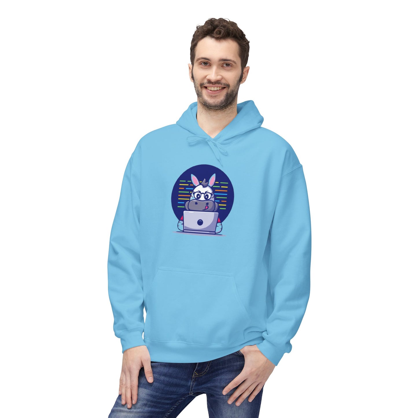 Cozy Bunny Fleece Hoodie - Cute Animal Sweatshirt for Easter, Gift for Pet Lovers, Spring Fashion, Relaxation Wear,  Hooded Sweater