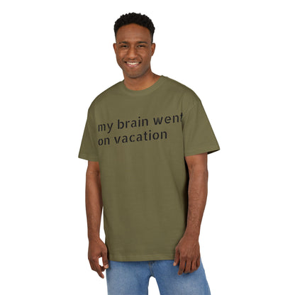 Vacation Vibes  Heavy Oversize Tee, Relaxed Fit Shirt, Casual Wear, Travel Shirt, Gift for Her, Funny Quote Tee