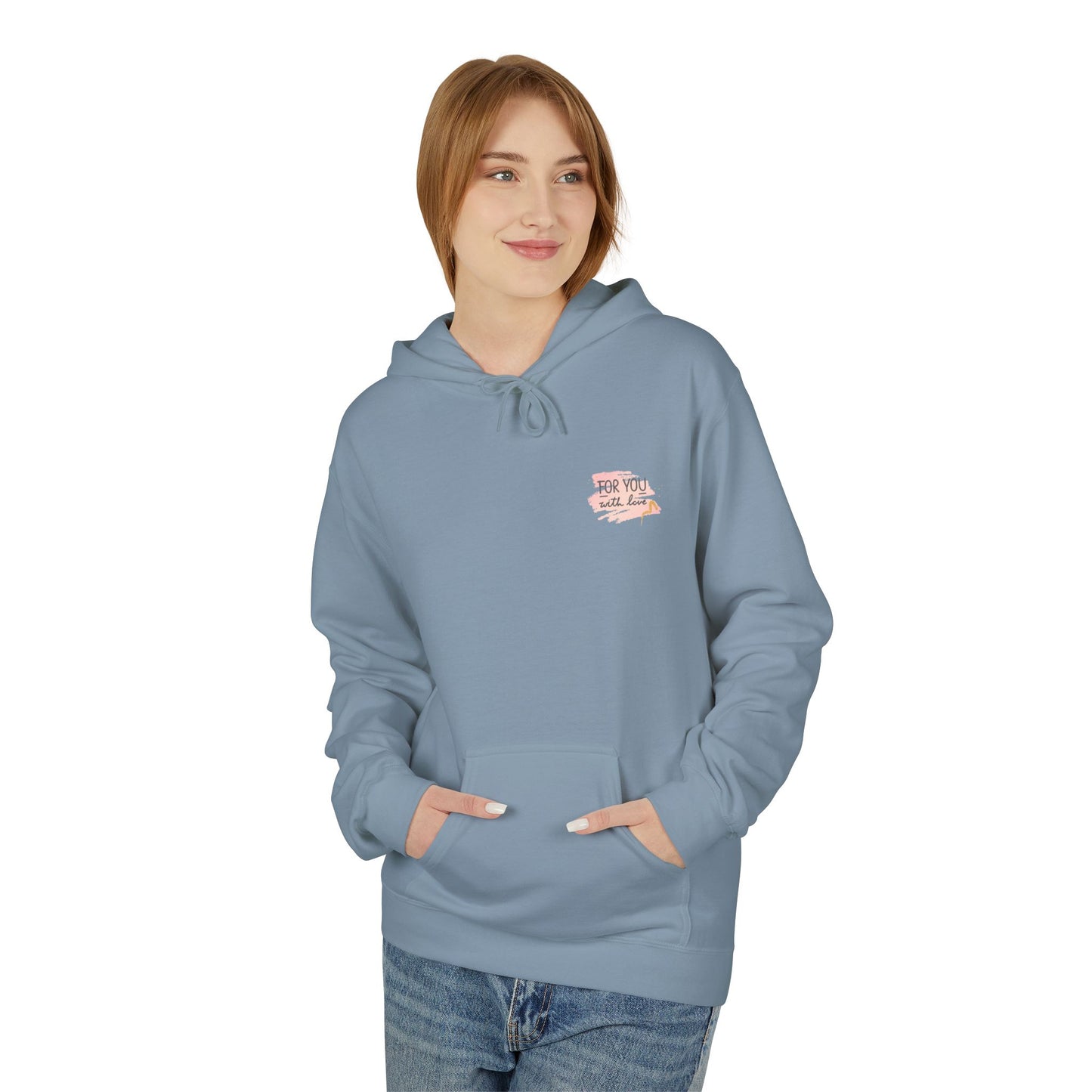 made with love design Midweight Softstyle Fleece Hoodie