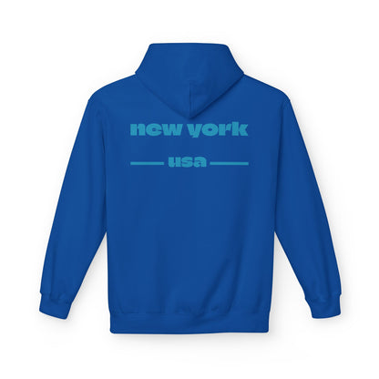 New York Star Hoodie, Fleece Sweatshirt, Casual Streetwear, Perfect Gift for Travelers, Cozy Hoodie, Summer Essential