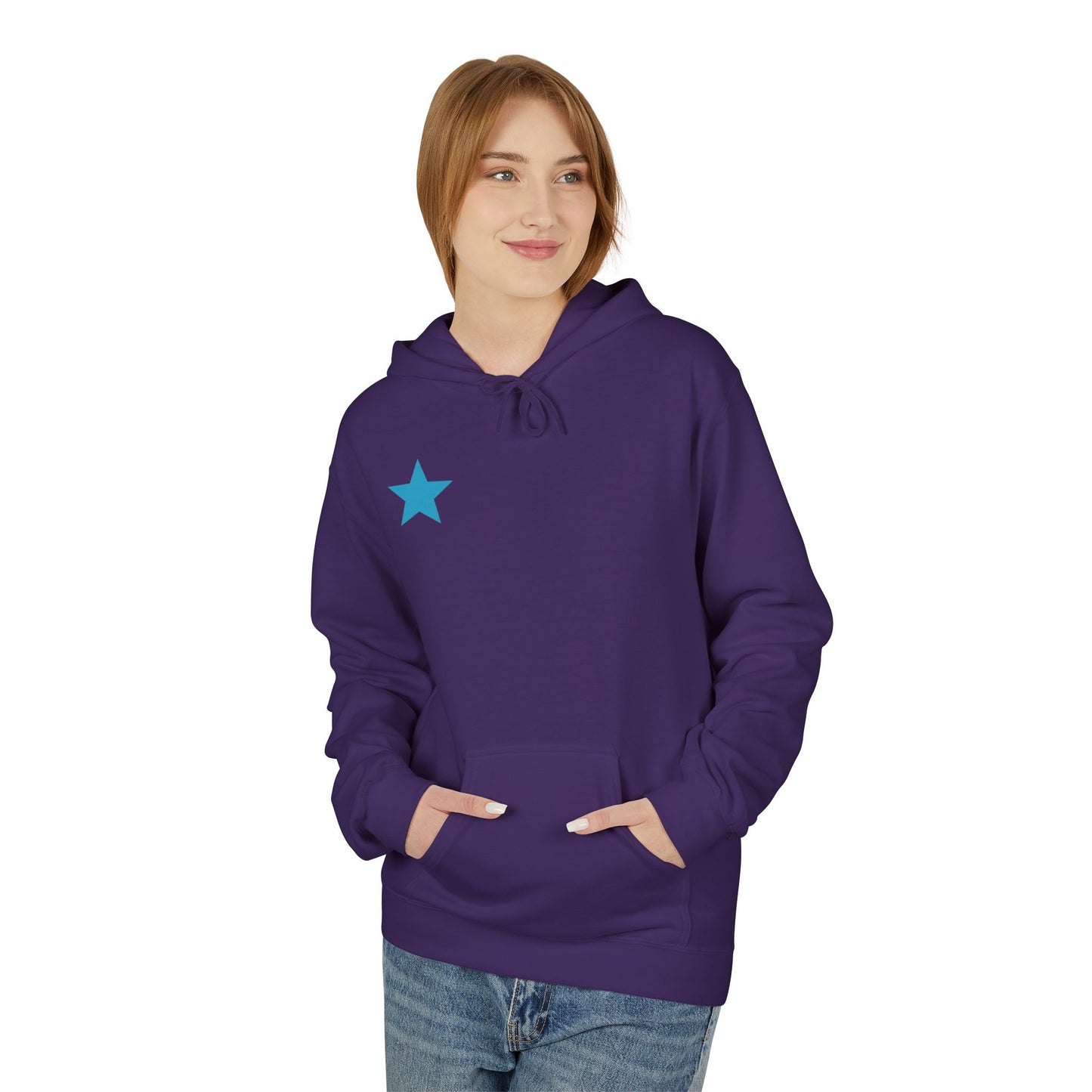 New York Star Hoodie, Fleece Sweatshirt, Casual Streetwear, Perfect Gift for Travelers, Cozy Hoodie, Summer Essential