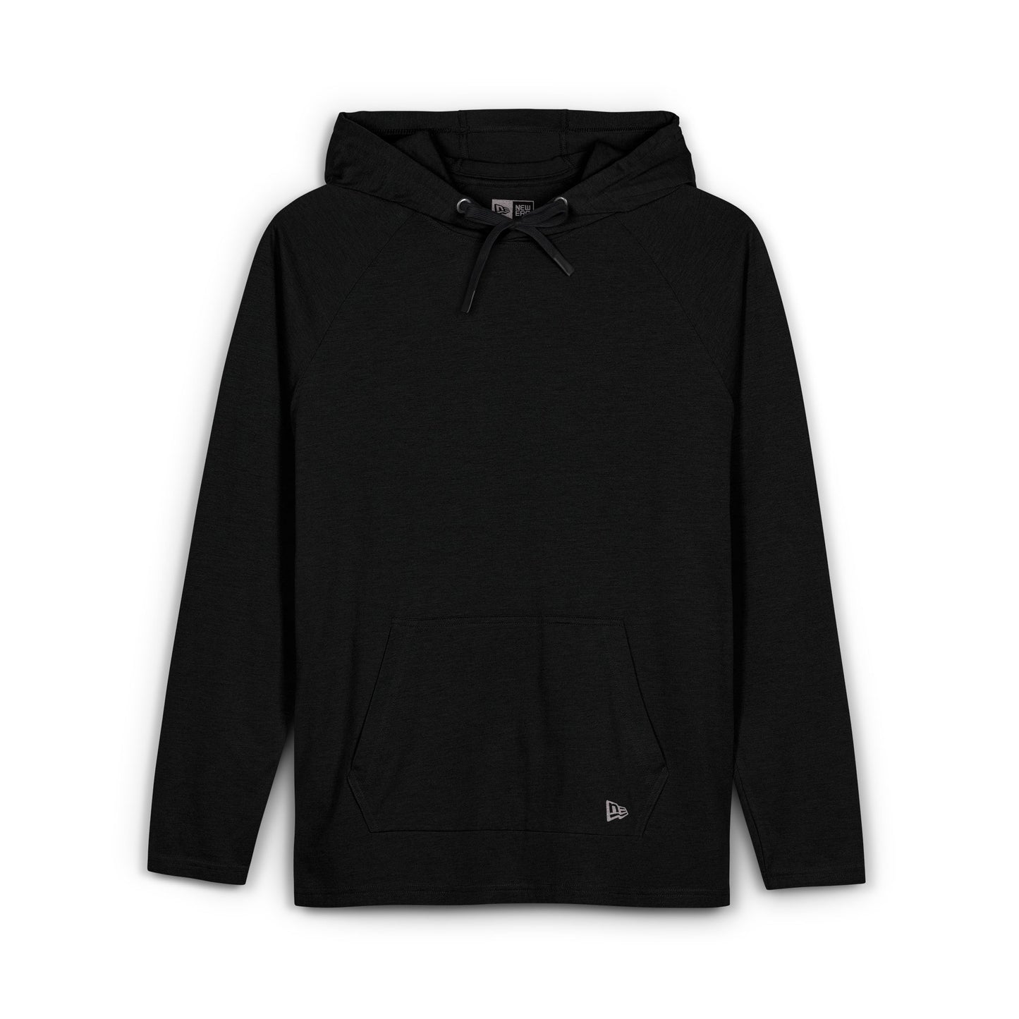 Black Tri-Blend Hoodie — Lightweight Everyday Pullover