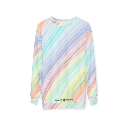 Colorful Abstract Sweatshirt, Cozy Fashion, Gift for Art Lovers, Chill Days, Unique Layering Piece, Spring & Summer Wear