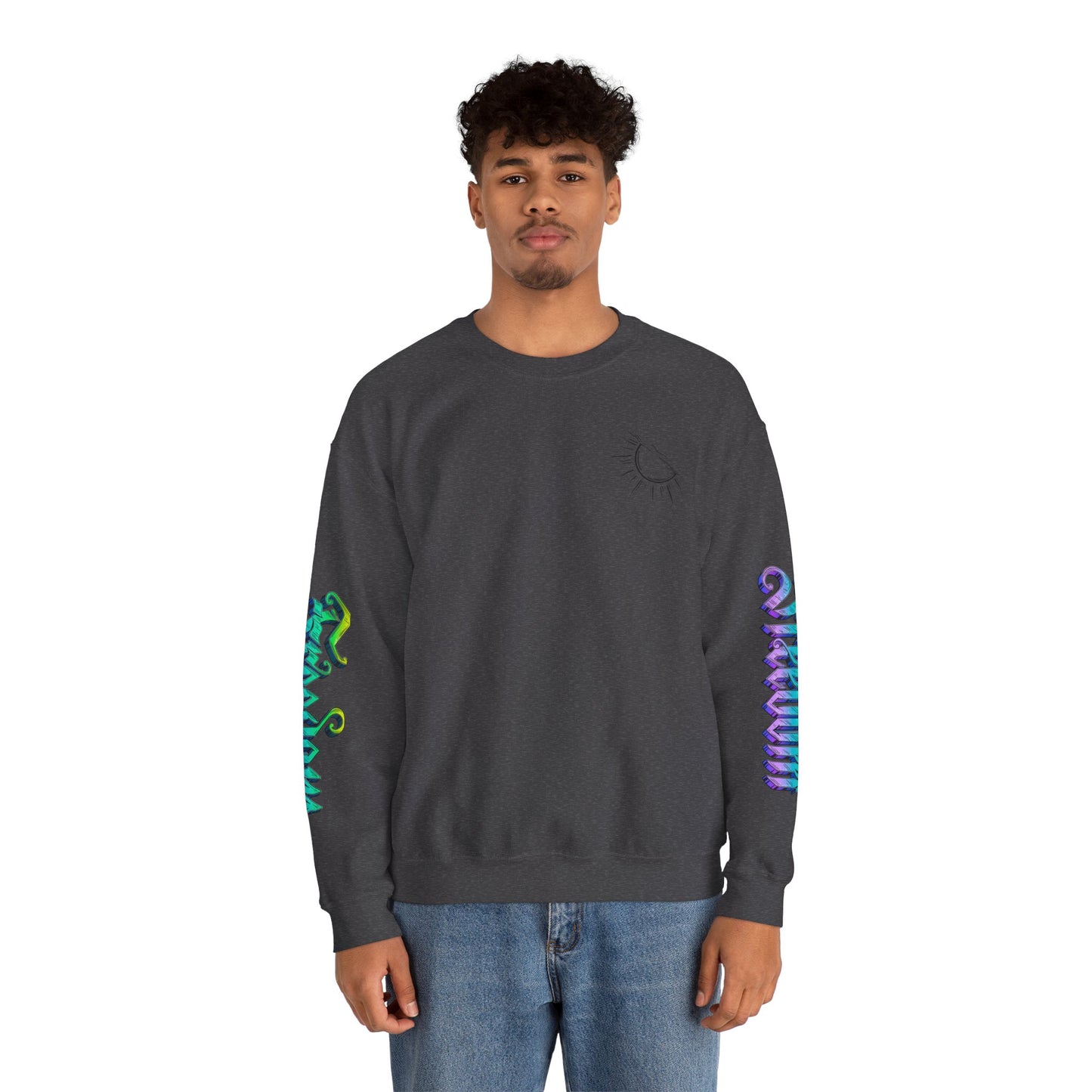 Sunshine & Swirls Crewneck Sweatshirt, Cozy Winter Wear, Casual Fashion Graphic Sweatshirt, Perfect Gift for Friends & Family, [...]