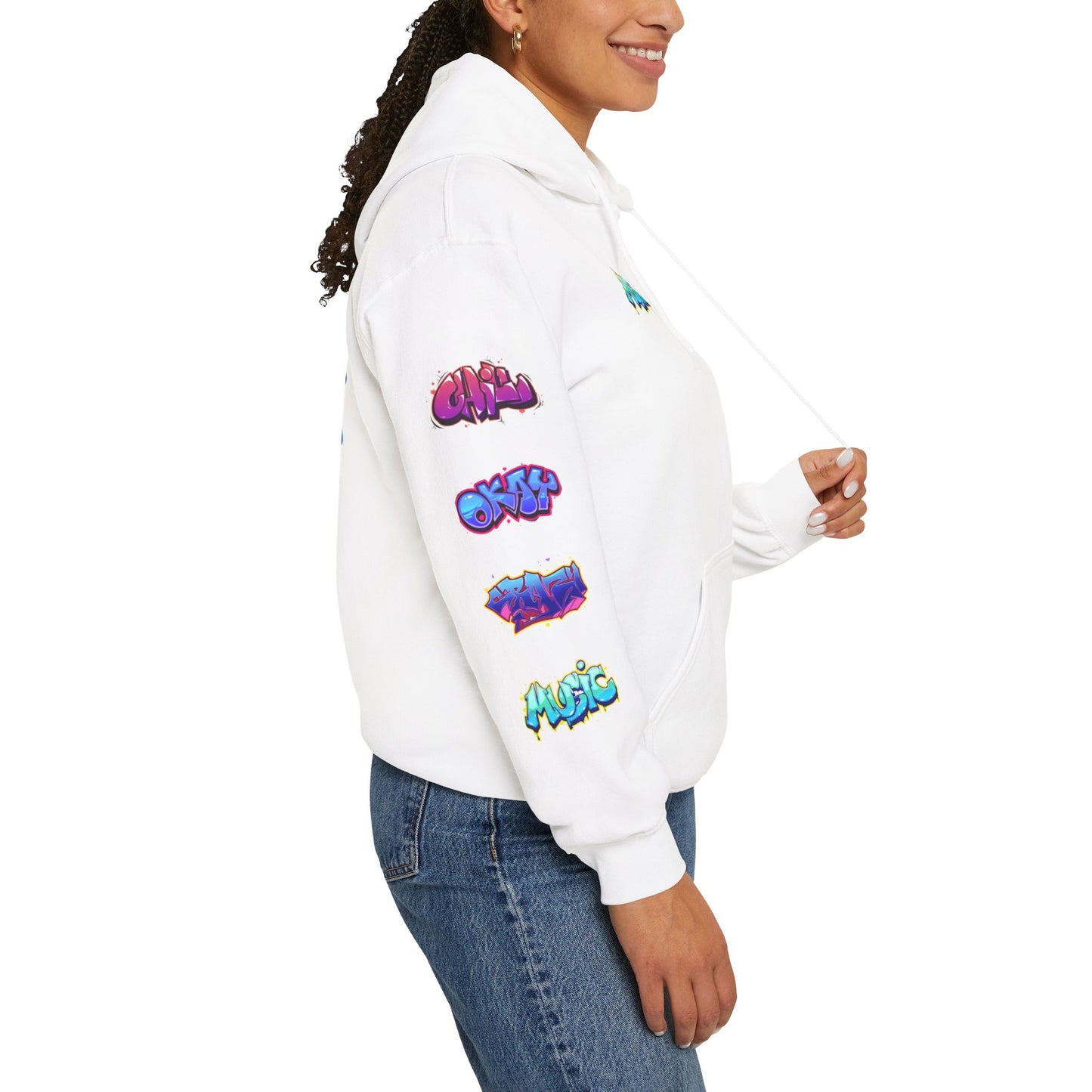 Graffiti Art  Hoodie - Cozy Streetwear, Unique Gift for Art Lovers, Perfect for Festivals, Casual Wear, Cool Graphic Sweatshirt