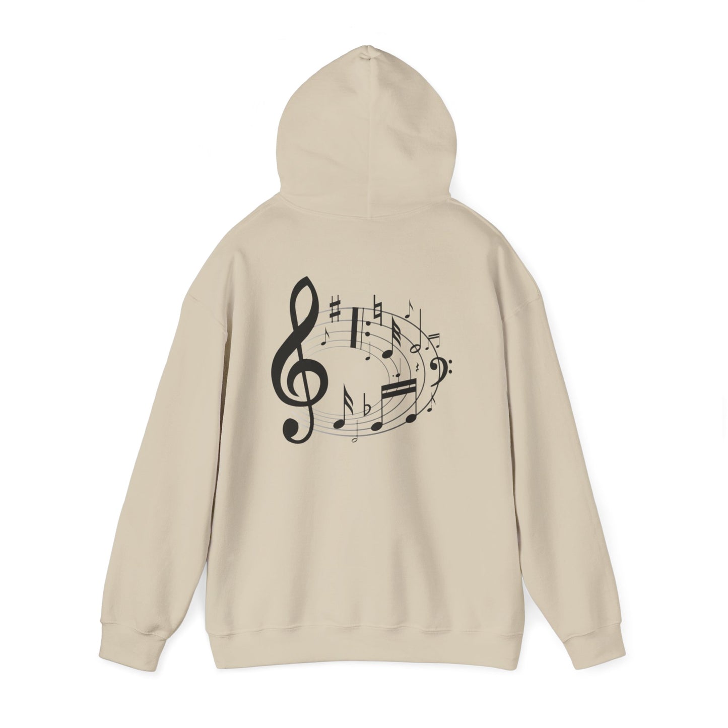 Music Lovers  Hooded Sweatshirt – 'Without Music, Life Would Be a Mistake'