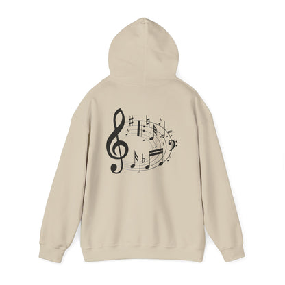 Music Lovers  Hooded Sweatshirt – 'Without Music, Life Would Be a Mistake'