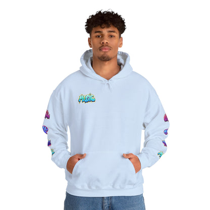 Graffiti Art  Hoodie - Cozy Streetwear, Unique Gift for Art Lovers, Perfect for Festivals, Casual Wear, Cool Graphic Sweatshirt