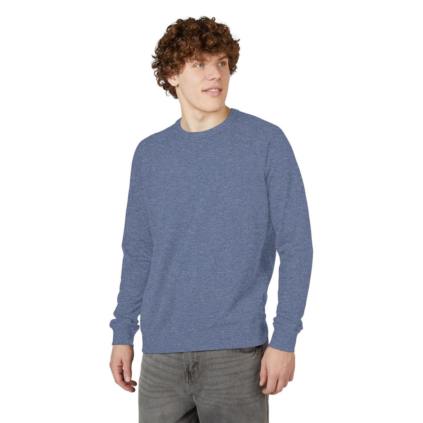 French Terry Raglan Crewneck Sweatshirt, Cozy Casual Wear, Perfect for Lounging, Gift for Him and Her, Everyday Comfort