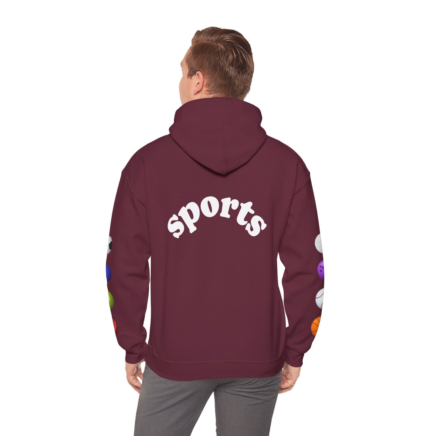 Sports-Themed Hoodie, Perfect for Athletes, Gifts for Sports Lovers, Cozy Sweatshirt for Game Days, Casual Wear