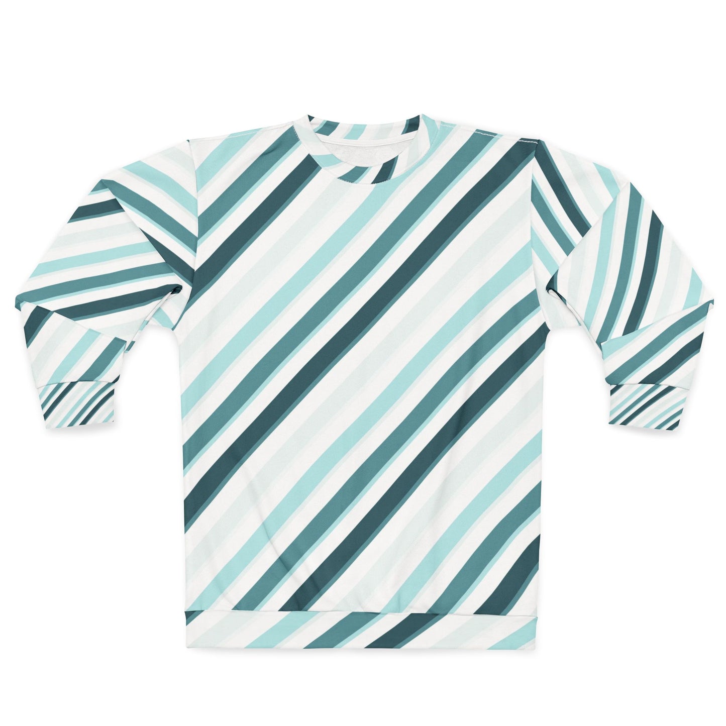 Stylish  Sweatshirt with Geo Stripes, Cozy Casual Wear, Gift for Her, Him, Best for Fall, Winter, Birthday, Holidays