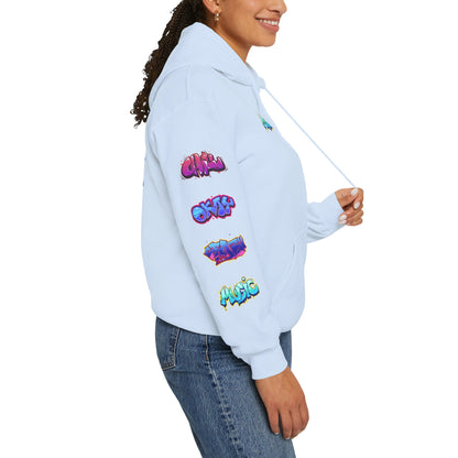 Graffiti Art  Hoodie - Cozy Streetwear, Unique Gift for Art Lovers, Perfect for Festivals, Casual Wear, Cool Graphic Sweatshirt