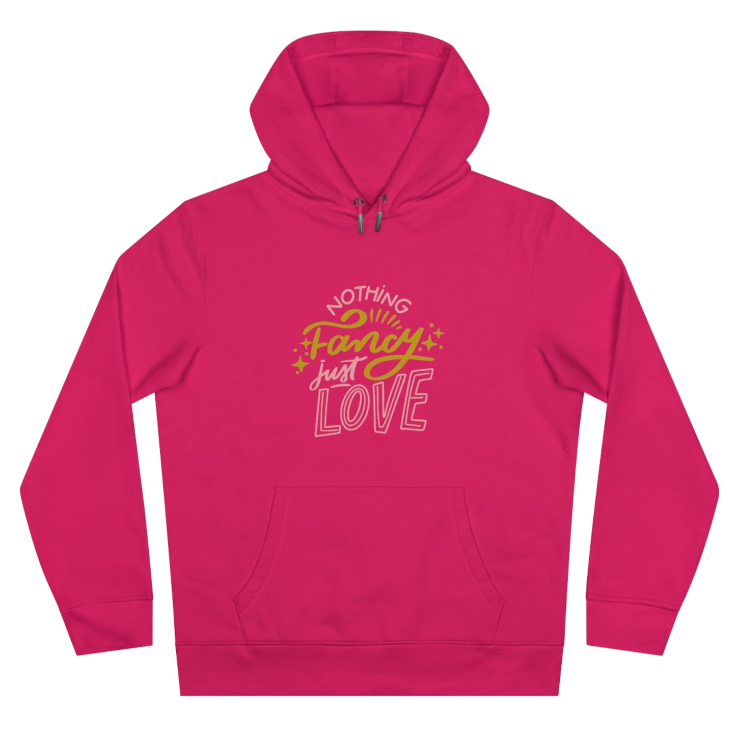 Nothing Fancy Just Love King Hooded Sweatshirt, Cozy Gift for Him, Valentine's Day Gift, Casual Wear, Everyday Comfort Sweatshirt