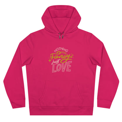 Nothing Fancy Just Love King Hooded Sweatshirt, Cozy Gift for Him, Valentine's Day Gift, Casual Wear, Everyday Comfort Sweatshirt