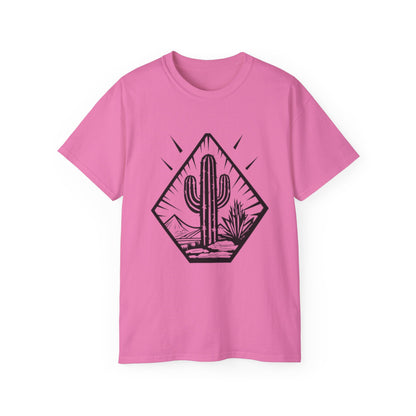 Desert Cactus Tee, Travel Shirt, Nature Lover Gift, Summer Apparel, Outdoorsy Style, Graphic T-shirt