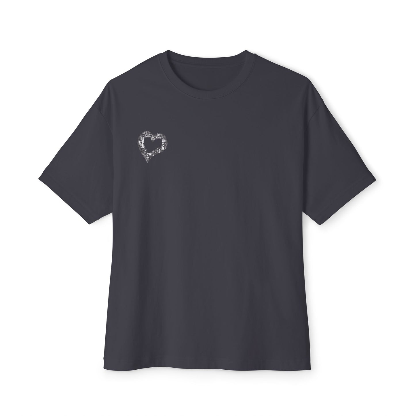Minimalist Heart Oversized Tee, Casual  T-Shirt, Comfortable Everyday Wear, Perfect for Gifts, Summer Fashion, Relaxed Fit
