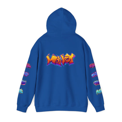 Graffiti Art  Hoodie - Cozy Streetwear, Unique Gift for Art Lovers, Perfect for Festivals, Casual Wear, Cool Graphic Sweatshirt