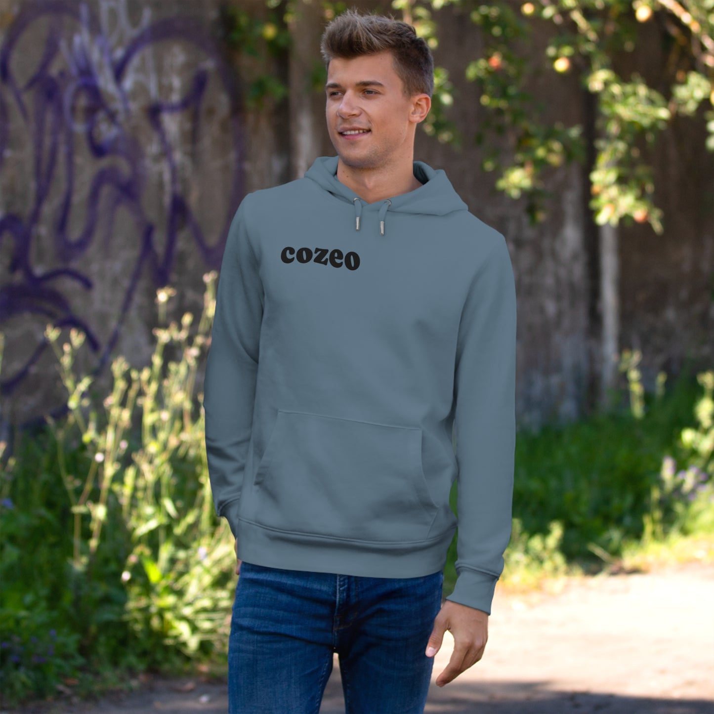 Stylish Cozeo King Hooded Sweatshirt, Casual Wear, Gift for Him, Streetwear Fashion, Cozy Sweatshirt