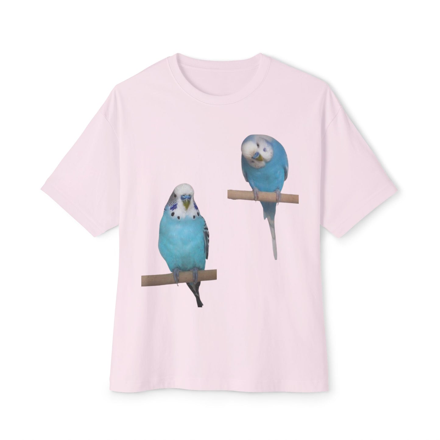 Colorful Budgie Boxy Tee, Comfortable Fashion, Bird Lover Gift, Casual Everyday Style, Unique Animal Tee,  Graphic Shirt