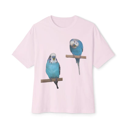 Colorful Budgie Boxy Tee, Comfortable Fashion, Bird Lover Gift, Casual Everyday Style, Unique Animal Tee,  Graphic Shirt