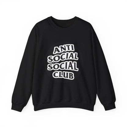 Crewneck Sweatshirt - Anti Social Club Edition, Cozy Sweatshirt, Streetwear Fashion, Gift for Introverts, Lounge Wear, Casual Outfit