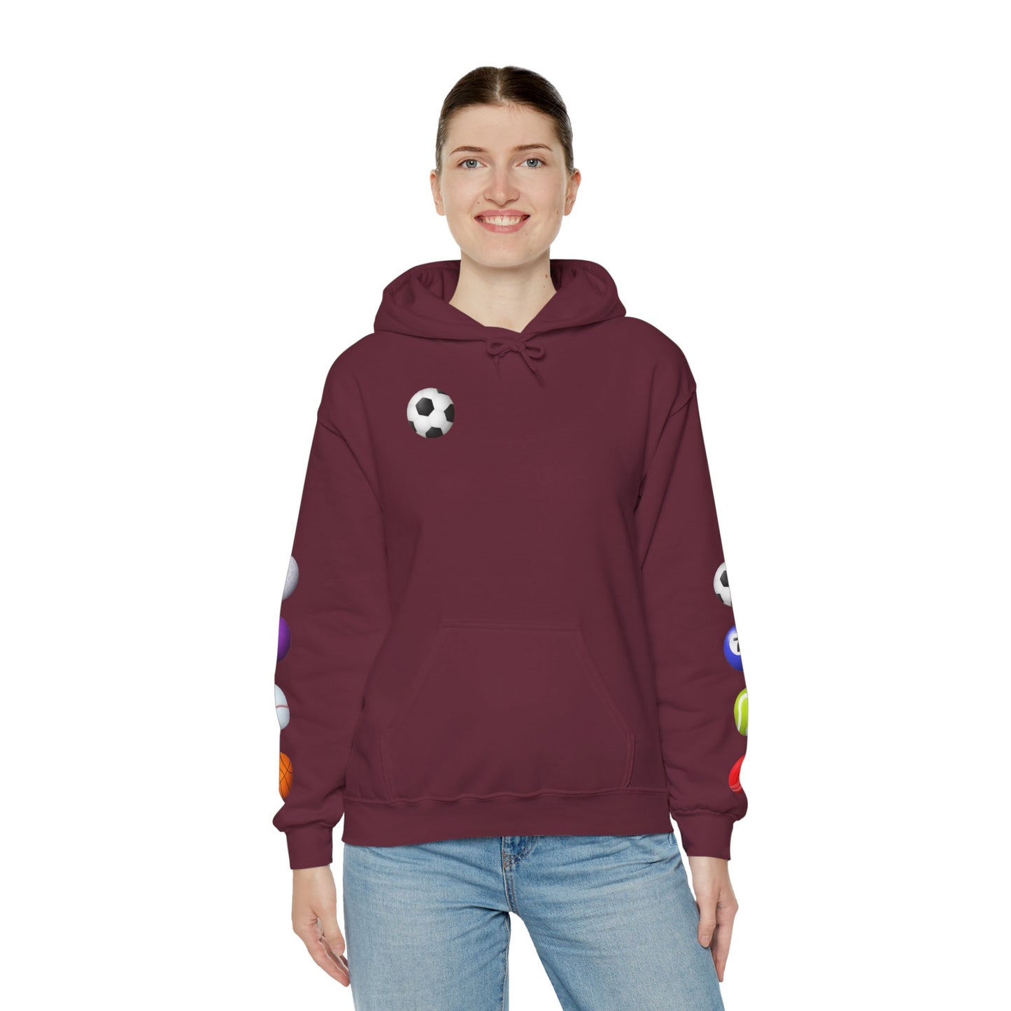 Sports-Themed Hoodie, Perfect for Athletes, Gifts for Sports Lovers, Cozy Sweatshirt for Game Days, Casual Wear