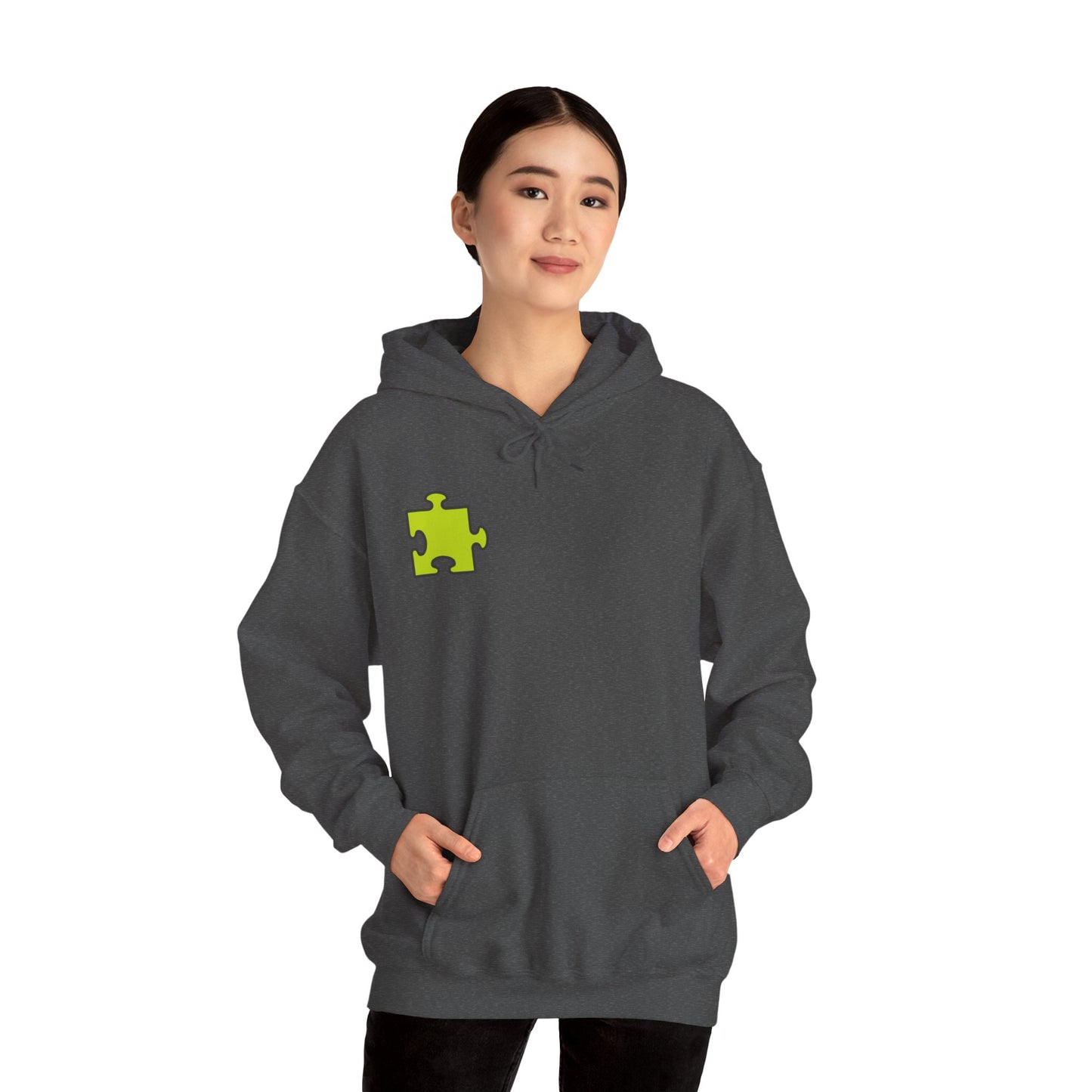 Colorful Puzzle Piece Hoodie for Creative Minds, Perfect for Gifts, Cozy Sweatshirt for Everyday Wear,
