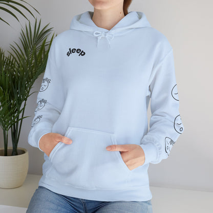 Cozy Sleepy Hoodie -  Heavy Blend™ Sweatshirt, Sleep Graphic, Cozy Gift, Chillwear, Relaxation Apparel, Dorm Essentials