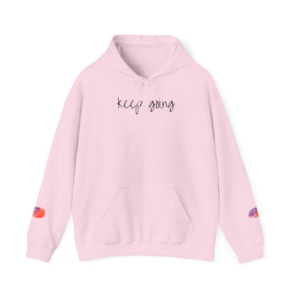 keep going design Heavy Blend™ Hooded Sweatshirt