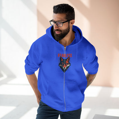 Fearless Wolf  Zip Hoodie | Cozy Layer for Adventurers, Perfect Gift for Animal Lovers, Everyday Casual Wear, Outdoor [...]