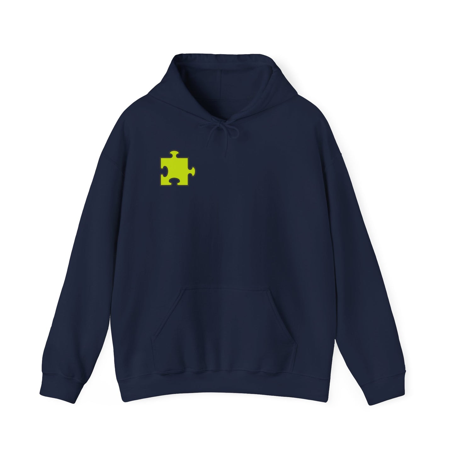 Colorful Puzzle Piece Hoodie for Creative Minds, Perfect for Gifts, Cozy Sweatshirt for Everyday Wear,