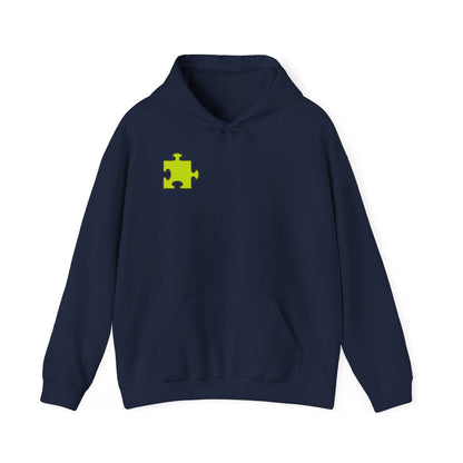 Colorful Puzzle Piece Hoodie for Creative Minds, Perfect for Gifts, Cozy Sweatshirt for Everyday Wear,
