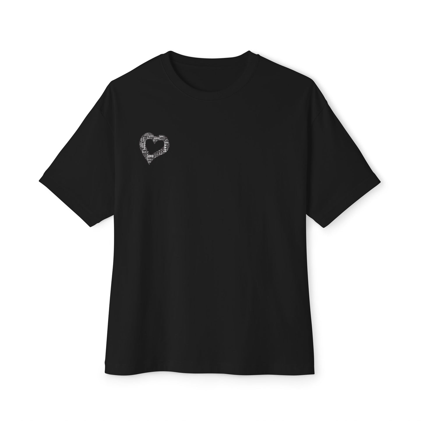Minimalist Heart Oversized Tee, Casual  T-Shirt, Comfortable Everyday Wear, Perfect for Gifts, Summer Fashion, Relaxed Fit