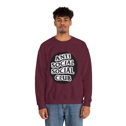 Crewneck Sweatshirt - Anti Social Club Edition, Cozy Sweatshirt, Streetwear Fashion, Gift for Introverts, Lounge Wear, Casual Outfit