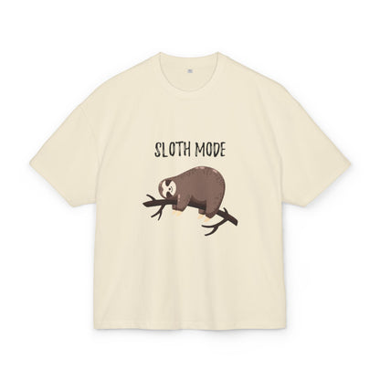 Sloth Mode  Heavy Cotton Tee, Relaxed Fit T-Shirt, Funny Animal Tee, Gift for Sloth Lovers, Humor T-Shirt, Casual Everyday Wear