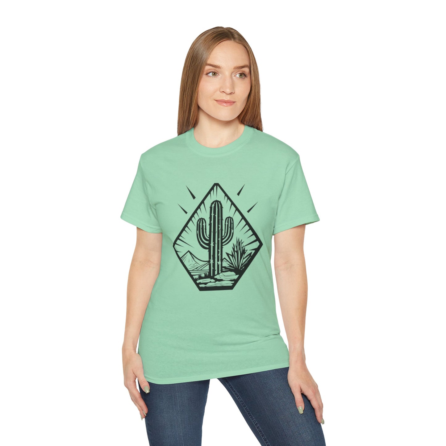 Desert Cactus Tee, Travel Shirt, Nature Lover Gift, Summer Apparel, Outdoorsy Style, Graphic T-shirt