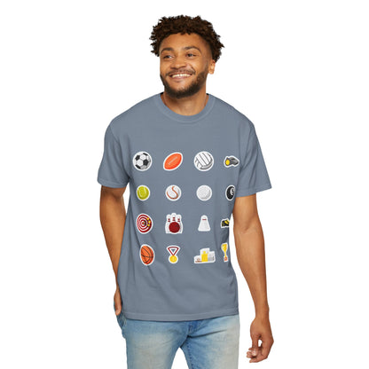 Sporty Icon T-Shirt, Casual Wear, Gift for Athletes, Sports Lovers, Fun Workout Shirt, Sports Themed Apparel