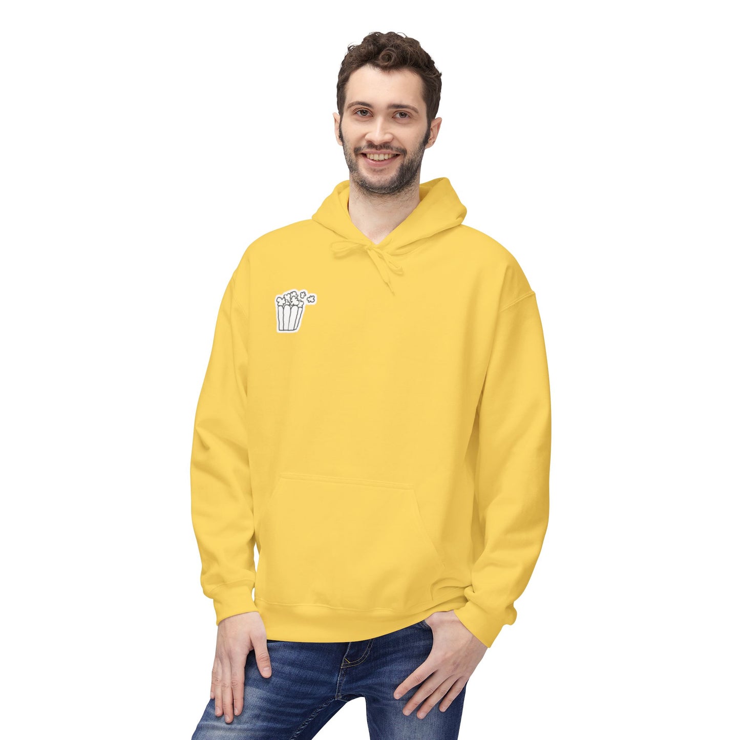 Cozy Movie Night Hoodie, Softstyle Fleece Sweatshirt, Perfect for Film Buffs, Gift Idea for Movie Lovers, Casual Wear for Home & Cinema