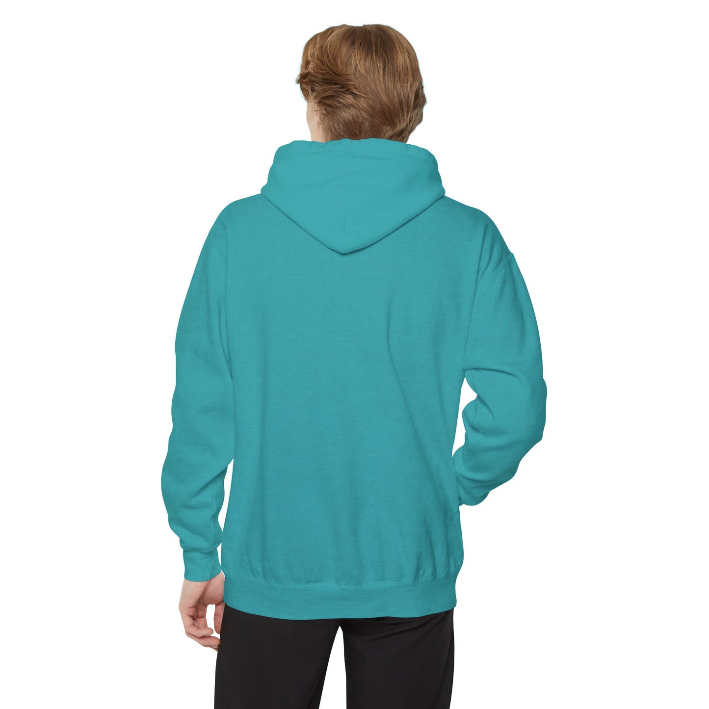 Sporty  Garment-Dyed Hoodie - Casual Comfort for Sports Lovers,  Apparel, Activewear, Gift for Athletes, Cozy Loungewear