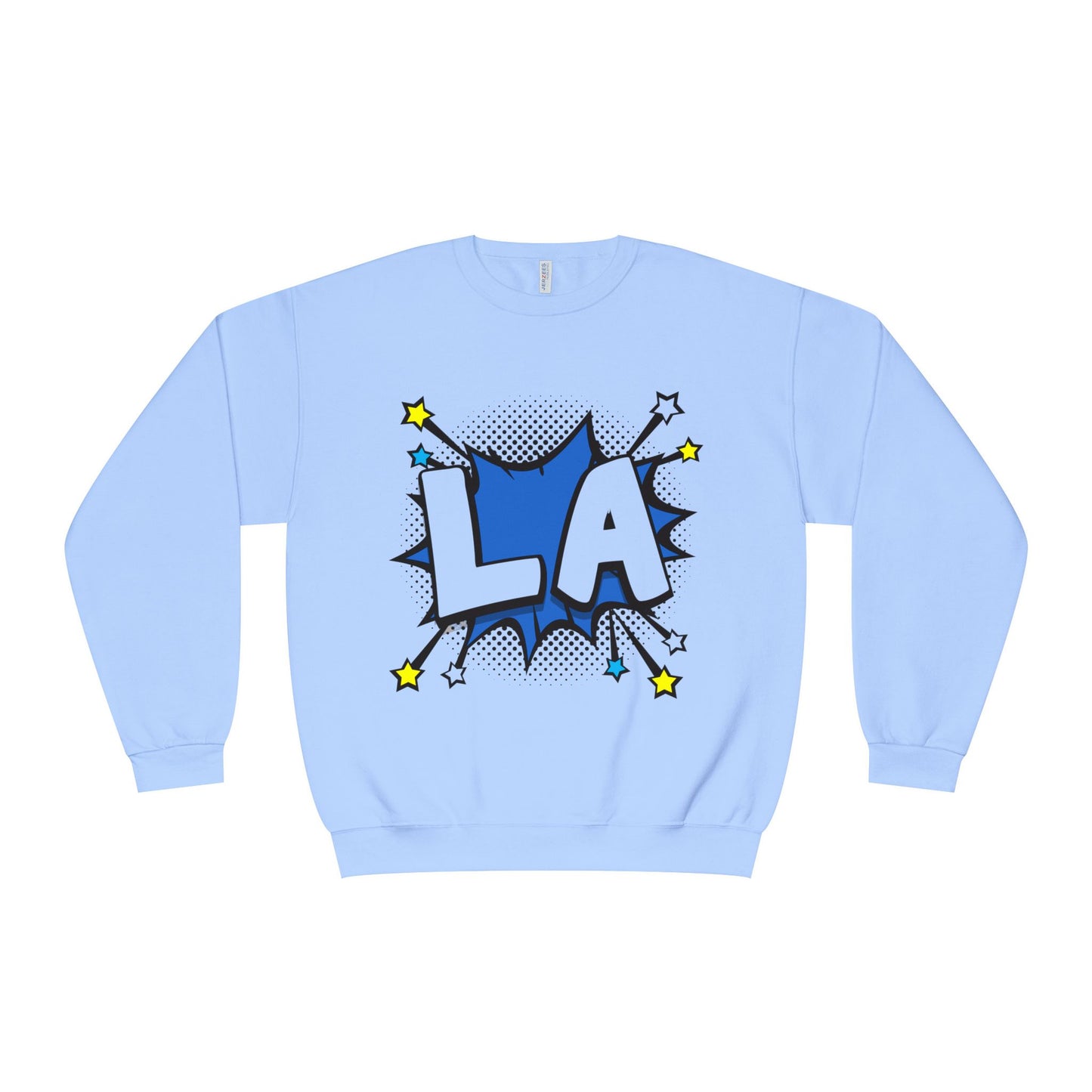Cool LA Comic Style Crewneck Sweatshirt,  Graphic Sweater, Gift for Him, Her, Casual Wear