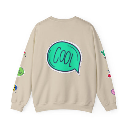 Cool Summer Vibes  Crewneck Sweatshirt, Lightweight Casual Wear, Summer Fashion, Gift for Friends, Sunny Day Outfits, Trendy Apparel
