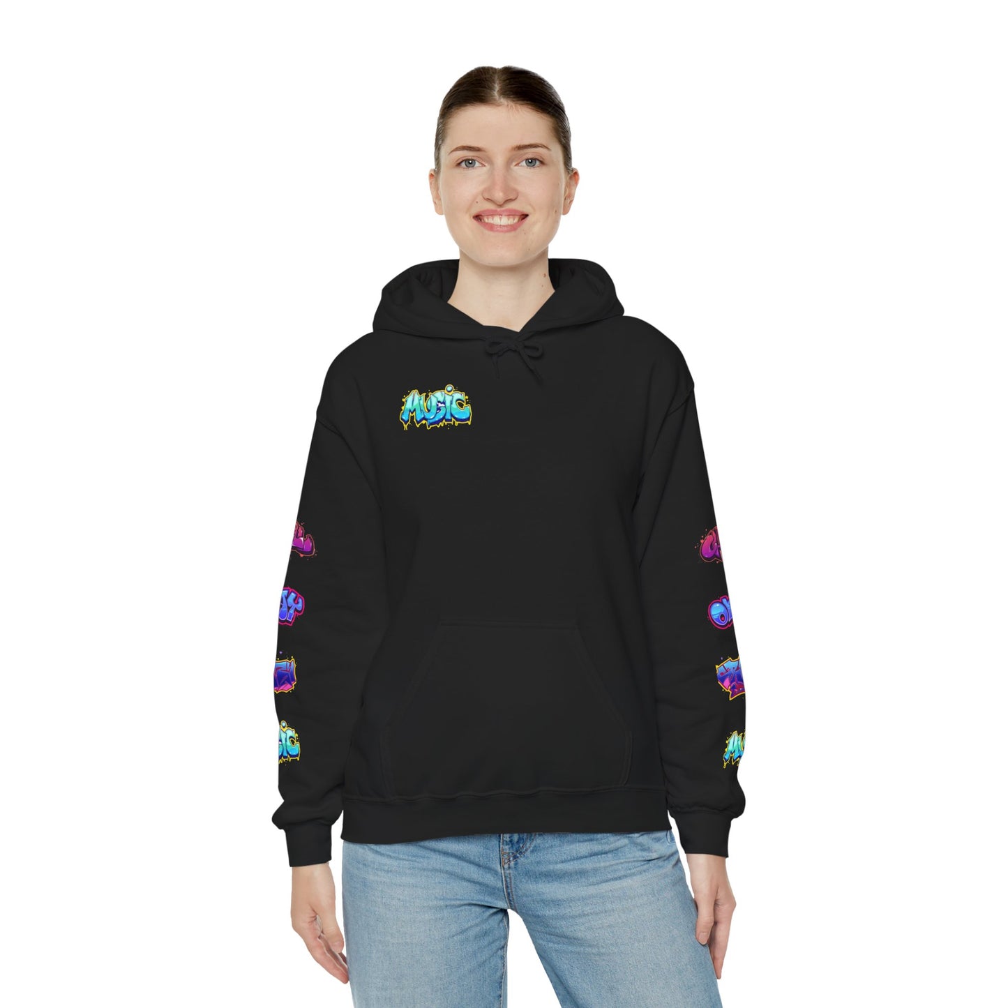 Graffiti Art  Hoodie - Cozy Streetwear, Unique Gift for Art Lovers, Perfect for Festivals, Casual Wear, Cool Graphic Sweatshirt